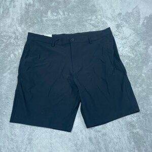 Greg Norman Mens Stretch Shorts 36 Black Nylon Spandex Comfort Fit 6992